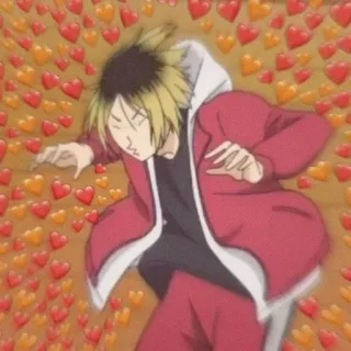 🏐 Kozume Kenma Haikyuu!! Animé, Coeurs, Mignon, Kenma, Kozume telegram sticker