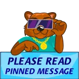 ☝️ PLEASE READ
PINNED MESSAGE ours, lunettes de soleil, message, épinglé, lu, animal, dessin animé telegram sticker
