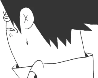 ☹️ cartoon, anime, shocked, funny, expression, character telegram sticker