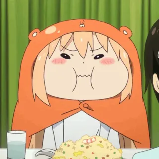 🍧 Umaru Doma Himouto! Umaru-chan anime, cartoon, food, umaru, cute, funny telegram sticker