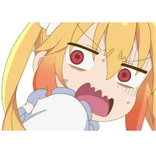 😧 アニメ, 漫画, 可愛い, 怒り, 面白い telegram sticker