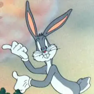💁‍♂️ Bugs Bunny dessin animé, lapin, Looney Tunes, lapin telegram sticker