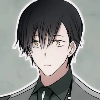 ✖️ anime, manga, character, illustration, portrait, digital art, stylized telegram sticker