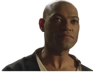 🙂 Morpheus The Matrix Filmfigur, Morpheus, kahlköpfig, The Matrix whatsapp sticker
