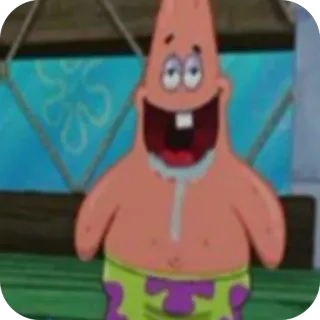 🫥 Patrick Star SpongeBob SquarePants telegram sticker