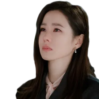 😭 woman, crying, sad, portrait, Korean telegram sticker