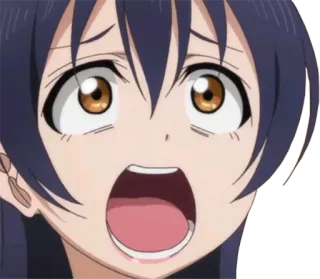 😧 anime, manga, shocked, cartoon, girl, scared telegram sticker