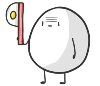 🥚 ovo, Battle for Dream Island, BFDI, bandeira de ovo, desenho animado, engraçado telegram sticker