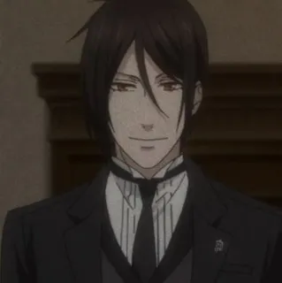 ⛓ Sebastian Michaelis Black Butler 动漫, 管家, 塞巴斯蒂安, 黑执事, 漫画, 恶魔 telegram sticker