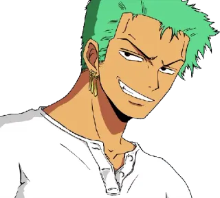 😁 Zoro One Piece anime, manga, pirate, swordsman telegram sticker