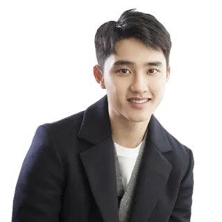 😁 homme, souriant, portrait, coréen, acteur, chanteur whatsapp sticker