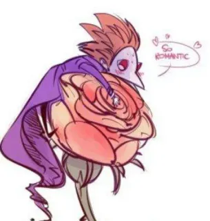 🥰 So romantic roos, knuffel, cartoon, romantisch, bloem telegram sticker