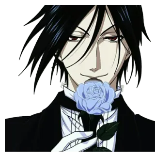 🌼 Sebastian Michaelis Black Butler Anime, Sebastian Michaelis, Black Butler, Charakter, Manga, Butler telegram sticker