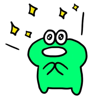 💬 милый, монстр, зеленый, наклейка, мультфильм, праздник whatsapp sticker