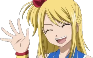 👋 Lucy Heartfilia Fairy Tail Fairy Tail, Lucy Heartfilia, Anime, Manga, Personaje, Chica, Rubia telegram sticker