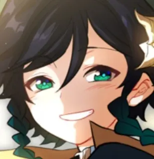 😁 Venti Genshin Impact Anime, Video game, Genshin Impact, Venti telegram sticker