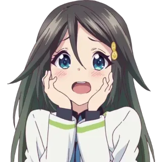 😱 Anime, Ragazza, Carina, Personaggio, Sticker telegram sticker