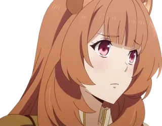 😒 Raphtalia The Rising of the Shield Hero Anime, Raphtalia, The Rising of the Shield Hero, Kemonomimi telegram sticker