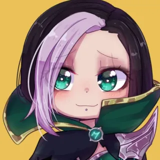 🦄 anime, girl, cute, cartoon, chibi, illustration telegram sticker