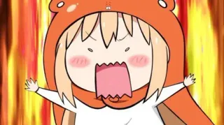 😤 Umaru Doma Himouto! Umaru-chan Anime, Umaru, Himouto, En colère, Mignon, Kawaii whatsapp sticker