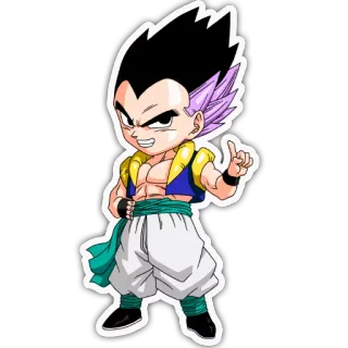 👆 Gotenks Dragon Ball Anime, Dragon Ball, Gotenks, Sticker, Cartoon, Personage telegram sticker