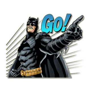 👉 Batman Go! スーパーヒーロー, DCコミックス, コミック, コウモリ, 指差し telegram sticker