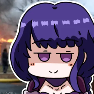 💠 Anime, Kartun, Rumah terbakar, Ledakan, Api whatsapp sticker