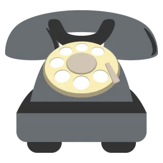 ☎ téléphone, rotatif, vintage, téléphone, communication whatsapp sticker