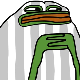 🗑 Pepe the Frog pepe, 青蛙, 表情包, 网络迷因, 卡通 whatsapp sticker