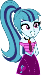 😁 Sonata Dusk My Little Pony: Equestria Girls การ์ตูน, อนิเมชั่น, โพนี่, Equestria Girls, โซนาต้า ดัสค์, ตัวร้าย, ไซเรน telegram sticker