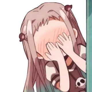😳 Nene Yashiro Toilet-bound Hanako-kun アニメ, かわいい, 照れ, 女の子, 八尋寧々, 地縛少年花子くん telegram sticker