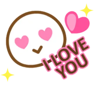 😍 I LOVE YOU amor, coração, fofo, expressão, afeição, romântico whatsapp sticker