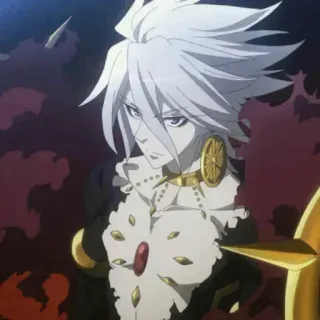 ☀️ anime, manga, white hair, character, art, illustration telegram sticker