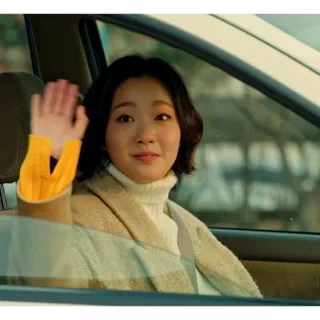 👋 donna, persona, auto, saluto, attrice, Kim Go Eun telegram sticker