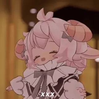 🌙 XXX 애니메이션, 만화, 양, 뿔, 카와이, 귀여운 telegram sticker