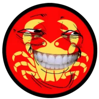 😭 comunismo, meme, política, rojo, emoji, cangrejo telegram sticker