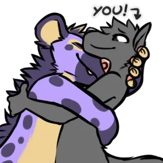 💜 YOU! telegram sticker