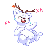 😂 sticker, ilustración, animal, lindo telegram sticker