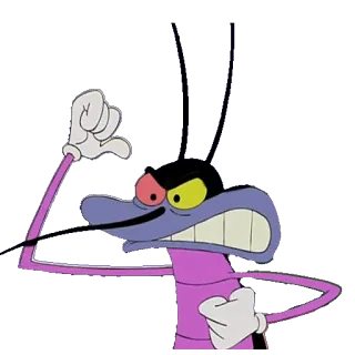 😤 Joey Oggy and the Cockroaches Dessin animé, Joey, Oggy et les Cafards, Antagoniste, Cafard telegram sticker