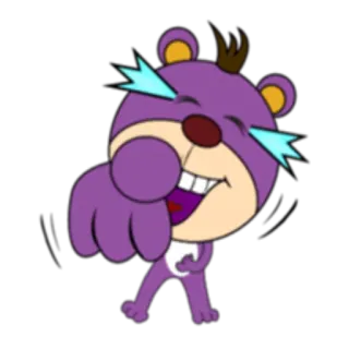 🤣 Cartoon, Tier, Figur, Niedlich, Fröhlich, Illustration, Lustig telegram sticker
