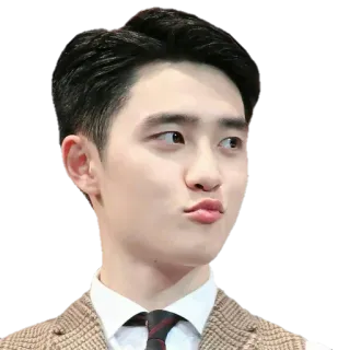 😙 man, portrait, korean, asian, actor, singer telegram sticker