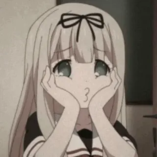 🖤 Anime, Dziewczyna, Słodkie, Manga, Kawaii telegram sticker