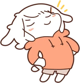 😌 cartoon, character, cute, sticker whatsapp sticker