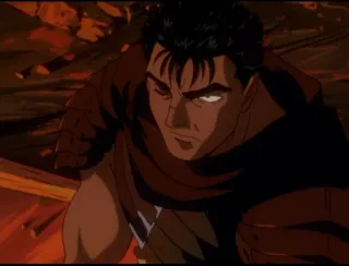 🤨 Guts Berserk anime, sword, warrior, manga, berserk telegram sticker