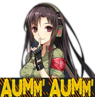 🤫 AUMM AUMM Anime, Garota, Desenho animado, Aumm, Efeito sonoro, Mangá, Personagem, Feminino telegram sticker