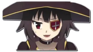 😅 Megumin Konosuba Anime, Manga, Kawaii, Megumin, Konosuba, Mignon, Waifu whatsapp sticker