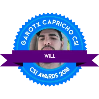 🕶 GAROTX CAPRICHO CSI 
WILL
 CSI AWARDS 2018 nagroda, osoba, Garotx, kaprys, wola, CSI telegram sticker