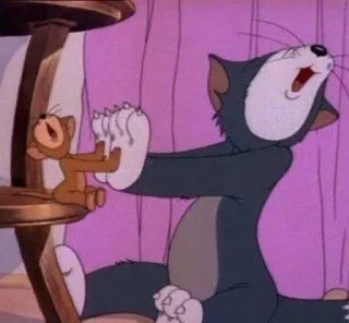 🧡 Tom Cat Tom and Jerry mèo, chuột, hoạt hình, vui nhộn, meme, Tom và Jerry telegram sticker