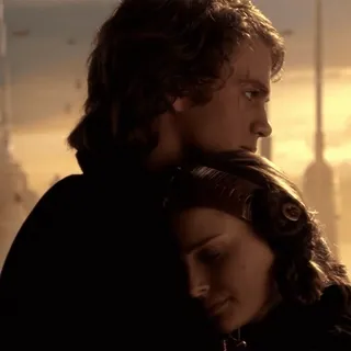 💫 Anakin Skywalker Star Wars star wars, anakin skywalker, padme amidala, romance, movie, scene, sci-fi telegram sticker