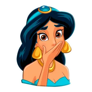 😯 Jasmine Kreskówka, Księżniczka, Disney, Dżasmina, Postać, Księżniczka Dżasmina telegram sticker